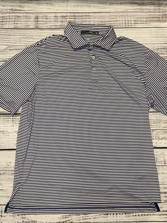 RLX Ralph Lauren Other - RLX Ralph Lauren Mens Golf Polo Shirt Size XL Blue White Striped Performance